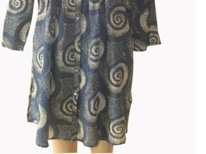 100% coton tunique femmes imprimé coton tunique parfait été collection haut décontracté imprimé long haut à manches longues haut - Product Image 4