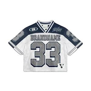 Camiseta deportiva transpirable de malla para gimnasio, de secado rápido, para entrenamiento atlético, para correr, fútbol, baloncesto, ropa deportiva personalizada para equipos. - Product Image 5