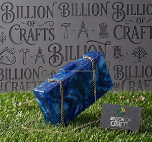 Pochette Tendance en Résine Faite à la Main, Sac de Soirée de Luxe, Sac de Créateur pour Fête, Mariage, Cadeau de Mode Nuptiale - Product Image 4
