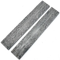Barre de damas à motif ondulé, forgée à la main, en acier à haute teneur en carbone, matériau brut pour la fabrication de lames de couteaux personnalisées