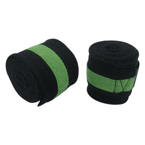 Bandages élastiques professionnels de 180 pouces pour boxe, kickboxing, muay thai, MMA, doublure noire et verte - Product Image 2
