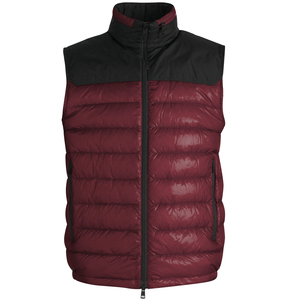 Customized Men Down padded Puffer Vest <b>Winter</b> Warm Waterproof <b>Quilted</b> nylon Waistcoat vest Jacket Sleeveless Gilet - Product Image 5