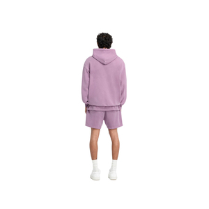 Conjunto de sudadera con capucha y pantalones cortos para hombre, color lila morado, conjunto a juego, sudadera con capucha extragrande, pantalones cortos de forro polar, conjunto de dos piezas, pantalones cortos con cordón ajustable, personalizado. - Product Image 2