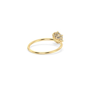 Bague en diamant de laboratoire HPHT CVD, prix de gros REYES Factory, certifiée IGI, or massif 14 carats, pour femmes, pour fiançailles ou promesse. - Product Image 4