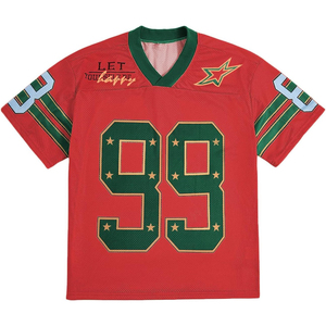 Camiseta de Fútbol de Malla Personalizada con Cuello en V, Manga Corta, Número 99, Color Marrón Crema, Transpirable, para Hombres Adultos, Ropa Deportiva - Product Image 3