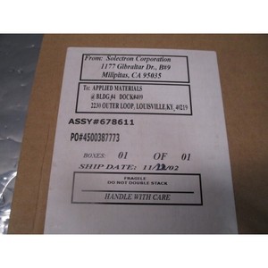 AMAT 678611 SMA KD-10B-3 SERIAL/TRACEABILITY - อุปกรณ์และชิ้นส่วนเซมิคอนดักเตอร์ระดับโลกที่เชื่อถือได้ - Product Image 6