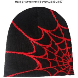 Gorro de punto holgado unisex con patrón de tela, estilo streetwear, suave, cálido y moderno para invierno - Product Image 6
