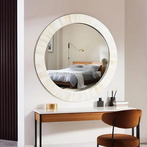 Fabrication indienne Miroir élégant en incrustation d'os Miroir décoratif encadré pour la maison ou le bureau et la décoration de boutique disponible à la vente - Product Image 4