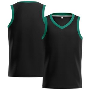 Custom Basketball Jersey V-Neck Sleeveless Sublimated Print Breathable Polyester Mesh Tank <b>Top</b> Unisex Adult Team Name 00 - Product Image 2