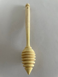 Handmade <b>Moroccan</b> Lemon Wood Eco-Friendly Honey Dipper and Lemon Squeezer with Long Handle and <b>Mirror</b> Polish - Product Image 4
