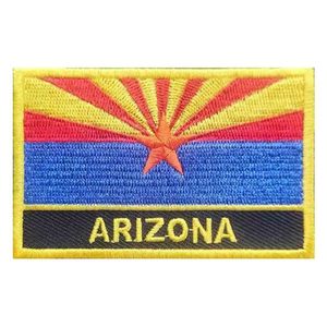 PCS Embroidered Arizona Flag <b>Patch</b> Iron <b>On</b> or <b>Sew</b> <b>On</b> Embroidered - Product Image 1