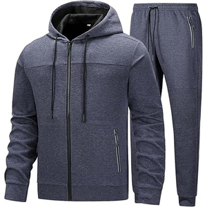 Elegante Chándal Informal con Capucha, Forro Polar Suave, Cortavientos, Transpirable, de Color Sólido, Conjunto Deportivo Cómodo para el Día a Día - Product Image 4