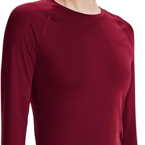 Camiseta de Manga Larga para Hombre, Cuello Redondo, Color Sólido, Tejido de Punto, Corte Regular, Uso Casual, Ecológica, de Secado Rápido, Calidad Premium - Product Image 6