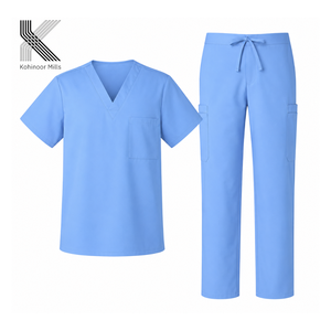 Polyester Cotton Nurse Medical Scrubs Set for Unisex Hospital Use Scrubs Top and Pants - Product Image 3