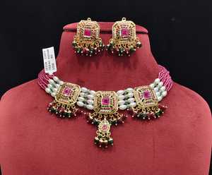 Parure de bijoux vintage géométrique en cuivre plaqué cuivre antique avec pampilles en cristal et perles d'imitation pour femme, idéale pour mariage - Product Image 4
