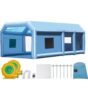 Cabina di Verniciatura Gonfiabile 29.5 X 15.7 X 11.8 ft con Illuminazione LED e Soffiatori da 950W+750W e Sistema di Filtraggio dell'Aria - Product Image 6