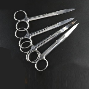 Ciseaux chirurgicaux professionnels en acier inoxydable 304 de 14 cm, courbés, pour cuticules, ongles, sourcils, poils du nez, accessoires de manucure et de maquillage - Product Image 4