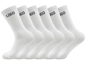 Manufacture Crew Sports <b>Socks</b> Wholesale Unisex Custom Colors Cotton/<b>Wool</b> Breathable Quick Dry Custom Logo Bottom - Product Image 5