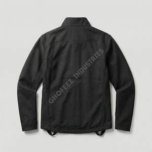 เสื้อแจ็คเก็ตหนังกลับกันน้ำพิมพ์ลายเรียบสำหรับนักล่าสัตว์มืออาชีพและกีฬากลางแจ้ง พร้อมโลโก้สั่งทำพิเศษ - Product Image 3