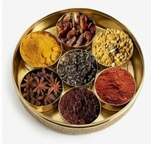 Boîte de rangement pour épices ronde dorée de qualité supérieure avec un motif élégant, récipient en métal anti-poussière pour une utilisation en cuisine - Product Image 3