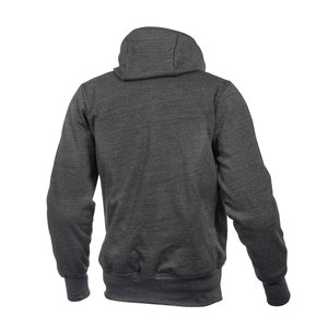 Sudadera con Capucha Gris para Hombre, Corte Regular, Cierre Frontal con Cremallera, Resistente al Viento, Informal, Tejida, para Otoño - Product Image 6