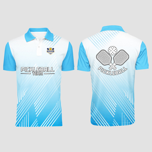 Men's Pickleball Polo Shirt Performance Fabric Moisture Wicking Breathable <b>Athletic</b> Wear Custom Team Apparel Bulk Order - Product Image 3