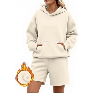 Hoodie And Shorts Set Premium Cotton Streetwear Custom Wholesale Factory Supplier OEM ODM - Product Image 1