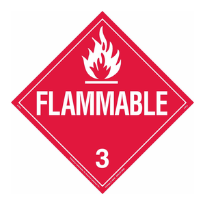 Señal de Advertencia de Peligro de Inflamabilidad Brady, Señal de Seguridad Metálica Resistente al Calor para Laboratorios y Almacenes - Product Image 1