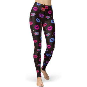 Leggings ajustados sublimados para mujer de la hermandad Zeta Phi Beta, leggings personalizados sublimados para damas. - Product Image 1