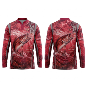 Camiseta de Pesca de Manga Larga Sublimada, Personalizada, de Poliéster Transpirable, Secado Rápido, Protección UV, Antibacteriana - Product Image 6