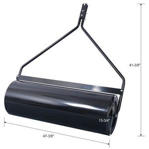 Durable 40\" Width Iron Garden <b>Lawn</b> <b>Roller</b> 26Gal 220 lb Load Capacity ATV Tow Behind for <b>Lawn</b> Mowers and Tractors - Product Image 2