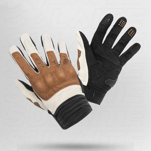 Guantes de Motocicleta de Cuero Reforzado en la Palma, Diseño Personalizado, Protección Contra Impactos, para Viajes de Larga Distancia - Product Image 3