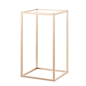 10 pièces de supports floraux rectangulaires en acrylique laminé doré de 15,75 pouces pour centres de table de mariage et décorations de table - Product Image 1