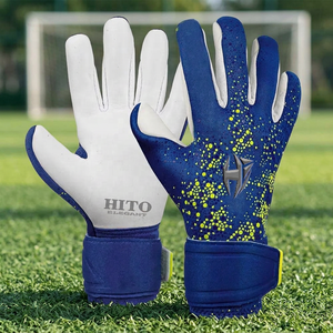 Gants de gardien de but de football pour jeunes, en latex allemand de 4 mm, rembourrés, personnalisables - Product Image 2