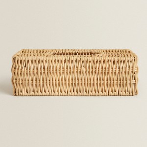 Handmade Woven Natural Rattan Car Luxury Tissue Dispenser Paper Box Holder Cover case Wholesale Customization Accepted - Product Image 2