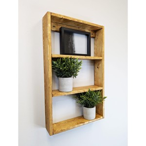Estante de Pared Artesanal de Madera de Sheesham - Decoración de Pared de Madera con Acabado en Nogal - Product Image 4