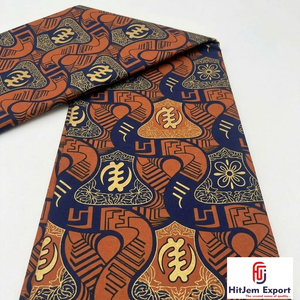 Fabricación de ropa de tela de lazo de poliéster personalizada de primera calidad con diseños de impresión de cera de personalización de logotipo por Hitjem Export Kinshasa - Product Image 4
