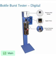Testeur de compression numérique pour bouteilles, machine d'essai de résistance à l'éclatement pour l'emballage
