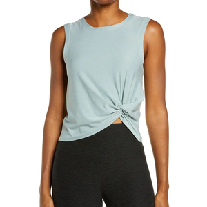 Débardeurs pour femmes en coton et polyester respirant, matière fraîche et confortable pour l'été, en vente à prix raisonnable - Product Image 1