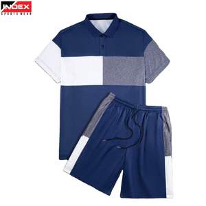 Conjunto de Camiseta Polo y Pantalones Cortos Deportivos para Hombre Elite, Ropa Deportiva Transpirable de Secado Rápido para Entrenamiento en el Gimnasio - Product Image 1
