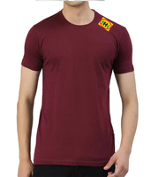 T-shirt personnalisé pour homme, col rond, manches courtes, 100 % coton tricoté, imprimé sérigraphié, couleur unie, écologique, respirant, séchage rapide, coupe classique