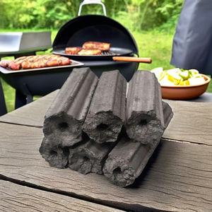 Charbon de bois en briquettes de sciure de bois de chêne, le plus vendu, pour barbecue, cendres blanches, combustion longue durée de 5 à 6 heures, 91,3 % de carbone fixe - Product Image 6