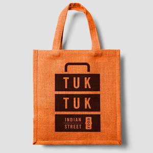 Bolsas de yute de colores, bolsas de compras de Yute natural Premium reutilizables y elegantes ecológicas para uso diario - Product Image 2