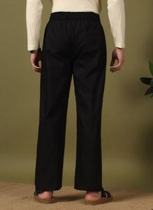Pantalon d'été décontracté en mélange de coton léger et élégant de haute qualité, coupe ajustée de luxe, en promotion, exportateur - Product Image 2