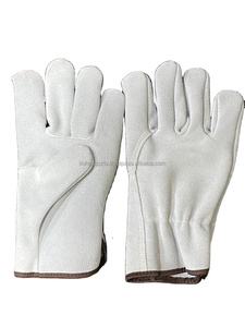 Gants de conducteur fendus de vache Gants de travail de sécurité en cuir Certifié CE En 388 Certifié ISO Fabricant et exportateur - Product Image 3