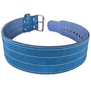 Heavy lifting leather belt gym waist support bodybuilding fitness training strong durable premium adjustable accessory gear - Product Image 2