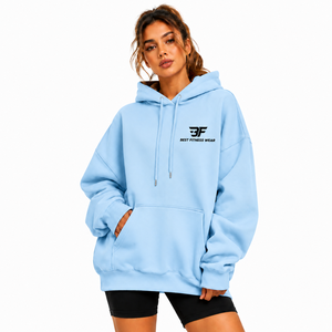 Vente en gros de sweats à capuche streetwear épais et surdimensionnés pour femmes, sweats à capuche vierges personnalisables épais, et sweats à capuche épais grande taille pour hommes - Product Image 3