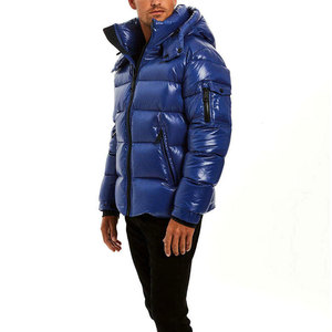 OEM ODM Custom Made Hooded Shiny Puffer <b>Jacket</b> For Men High Quality Winter Outerwear Windproof Cold Weather Padded Puffer <b>Jacket</b> - Product Image 2