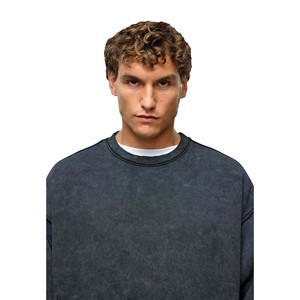 Sweat-shirt homme personnalisé, effet délavé, haute qualité, décontracté, écologique, couleur personnalisée - Product Image 3