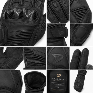 Guantes de Carreras Dainese, de Cuero, Dedos Completos, Correa de Muñeca Ajustable, Protección de Palma, Unisex - Product Image 6